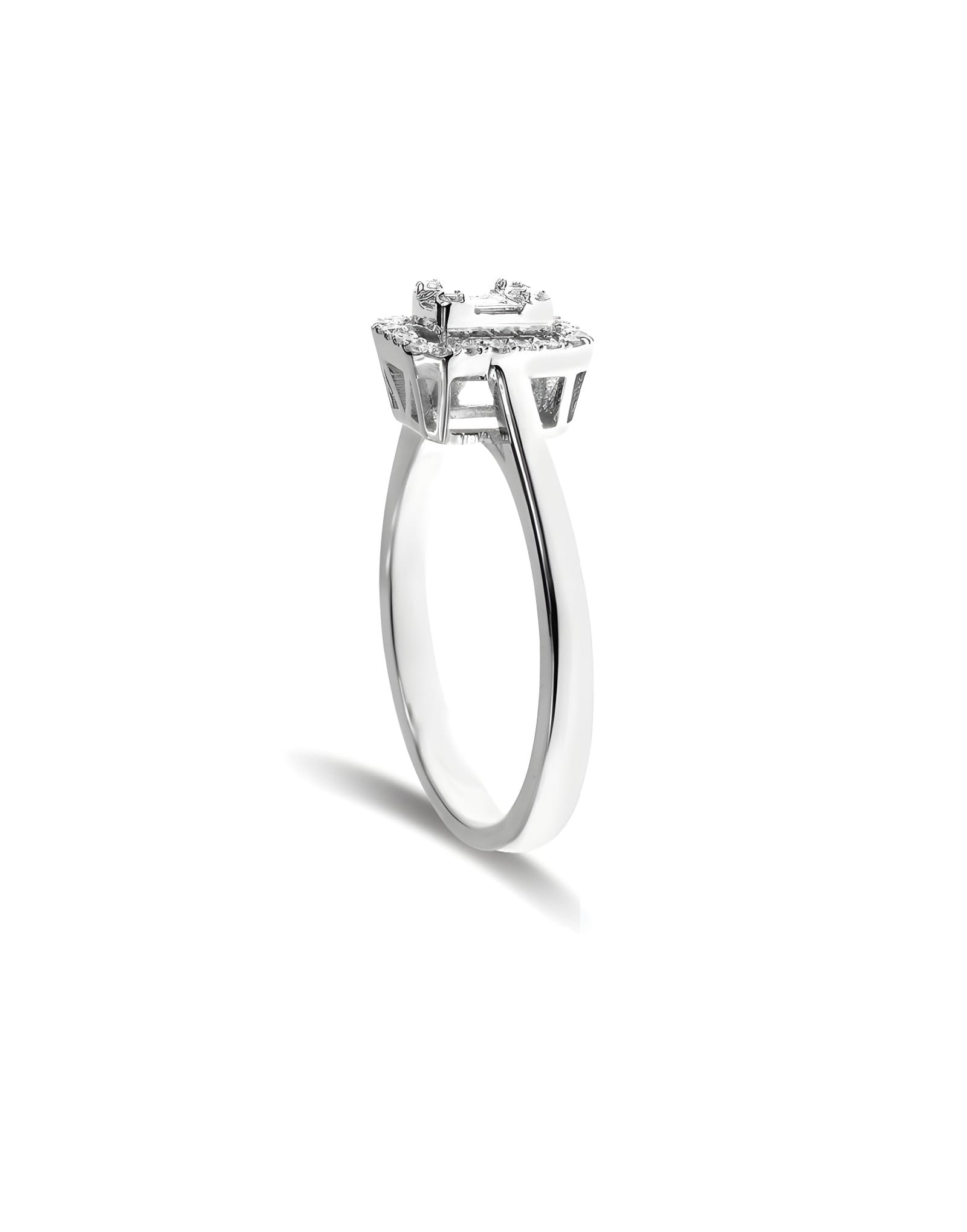 0.17ct F Rengi Baget Pırlanta Yüzük