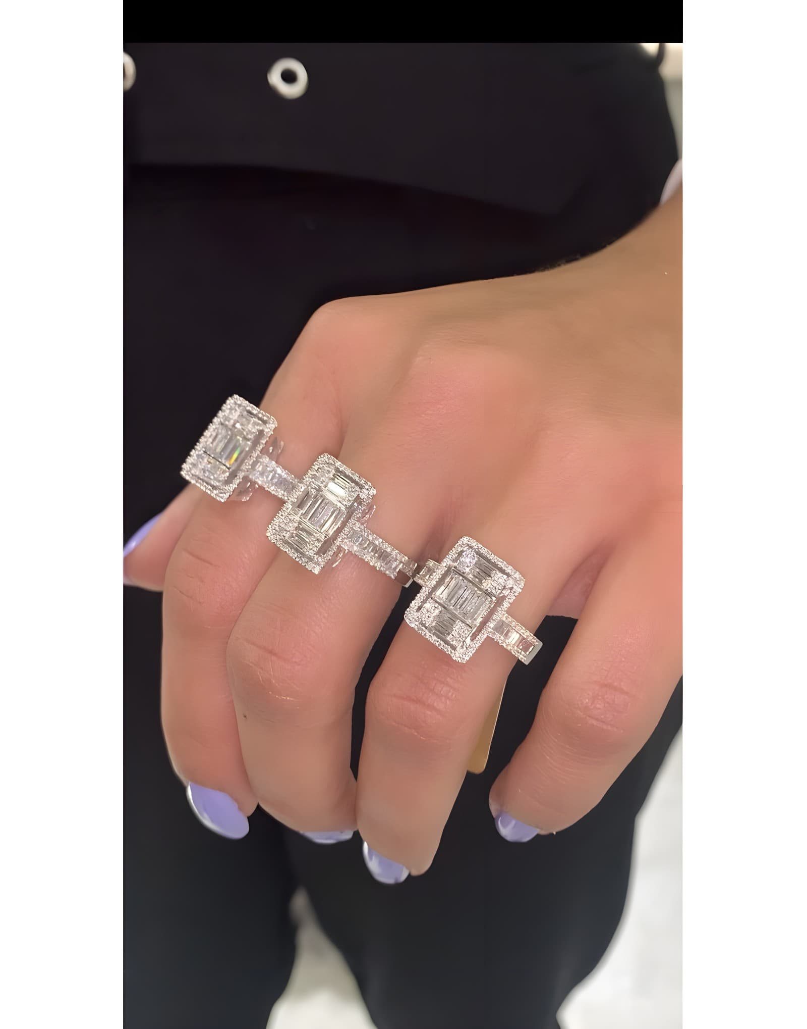 1.30ct F Rengi Baget Yüzük