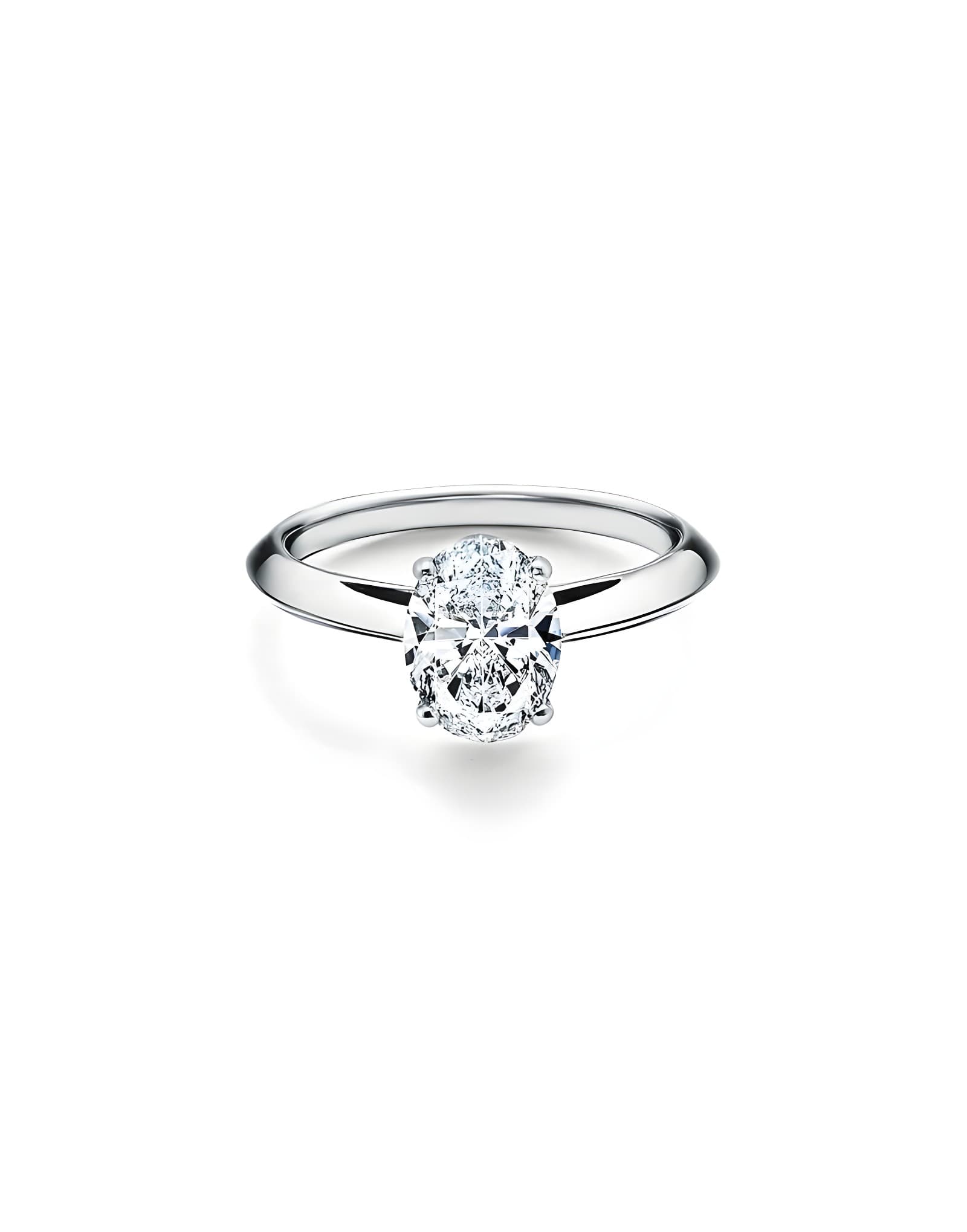 HRD Pençe Tırnak 1.00ct F Rengi Oval Tektaş