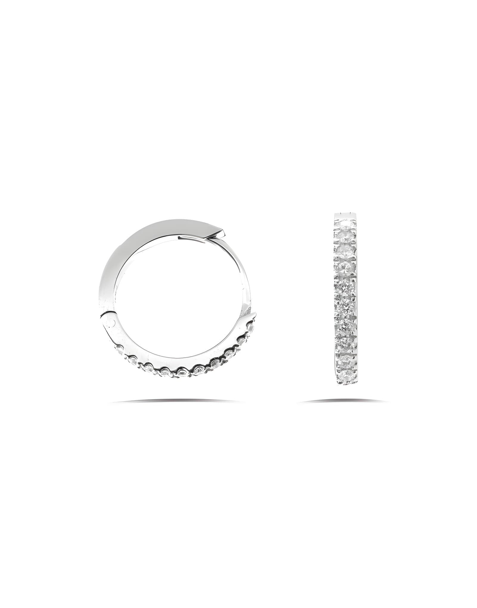 0.20ct F Rengi Halka Küpe 1.5cm