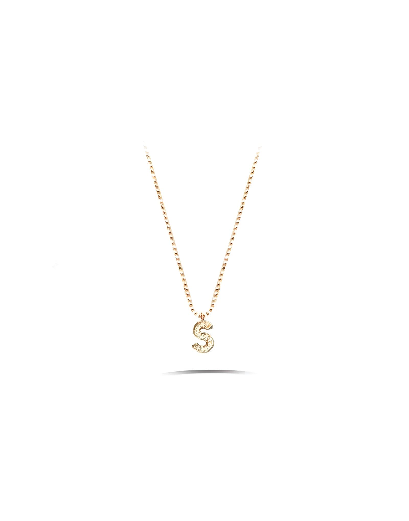Bumpy Chain Harf Kolye