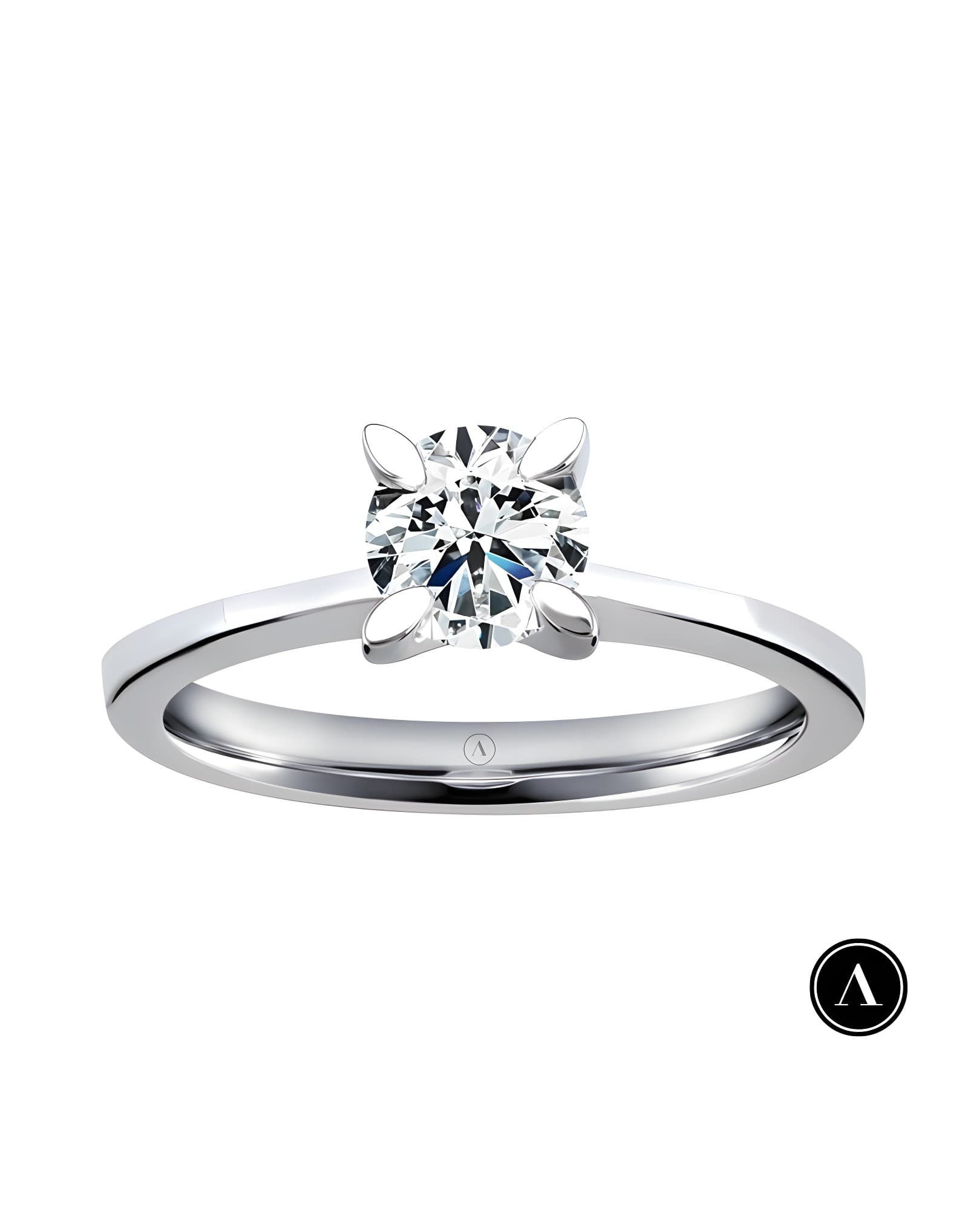 0.18ct F Rengi Pırlanta Tektaş Yüzük