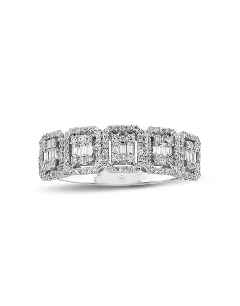 0.70ct F Rengi Beştaş Baget Pırlanta Yüzük