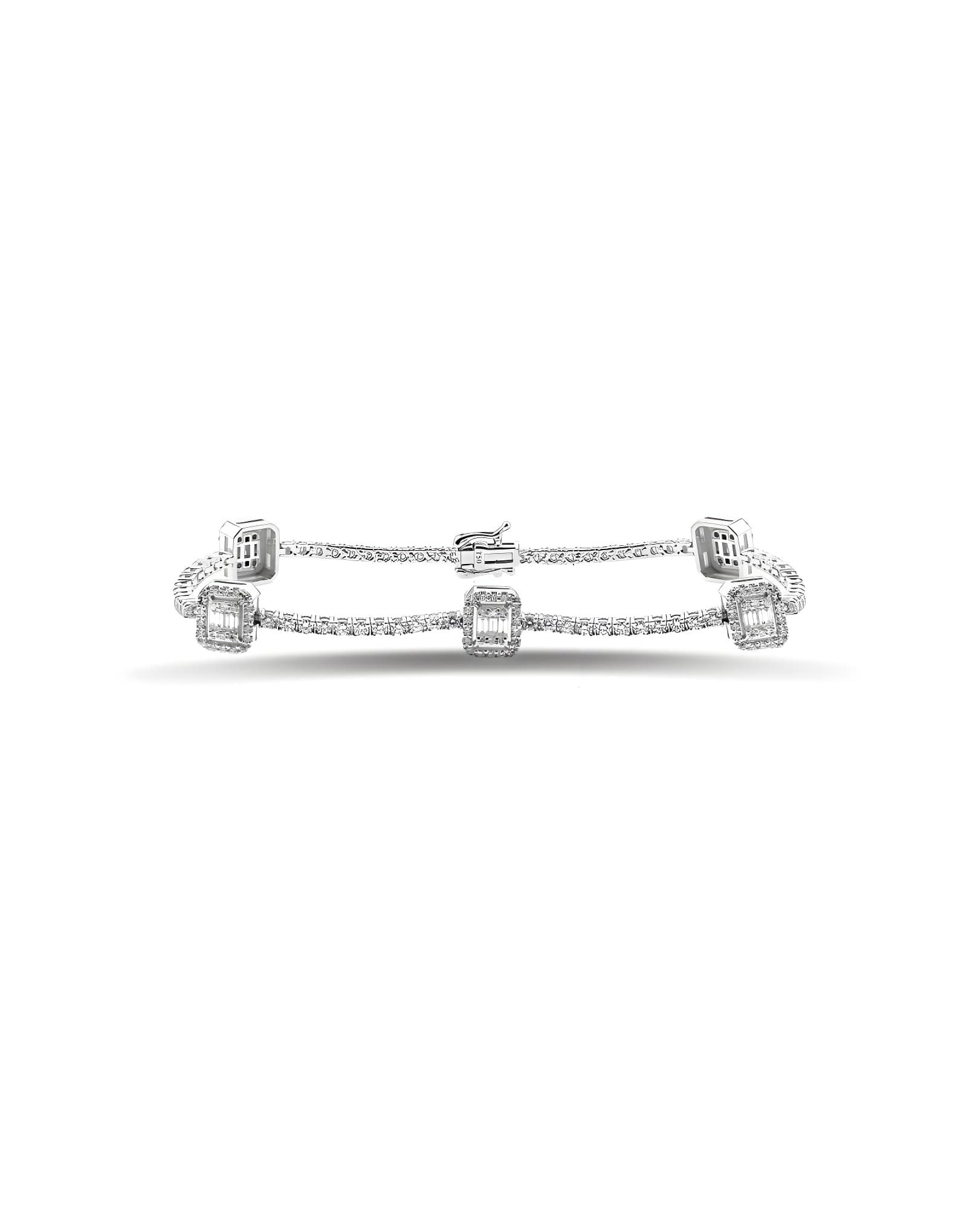 2.30ct F Rengi Baget Pırlanta Bileklik