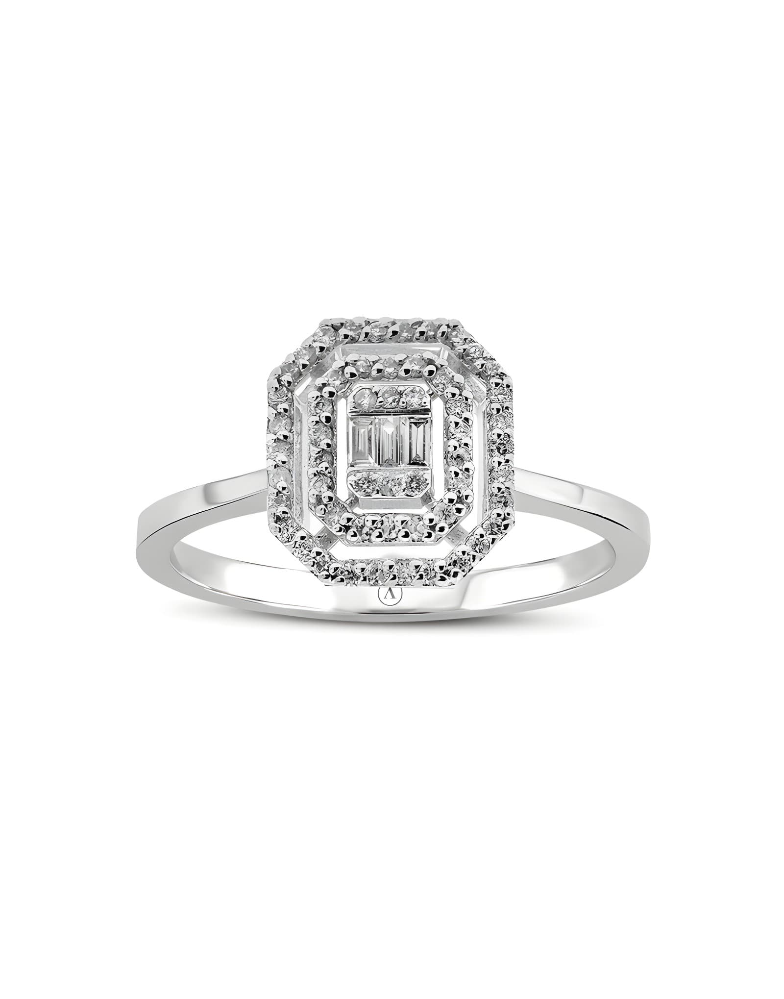 0.25ct F Rengi Baget Pırlanta Yüzük