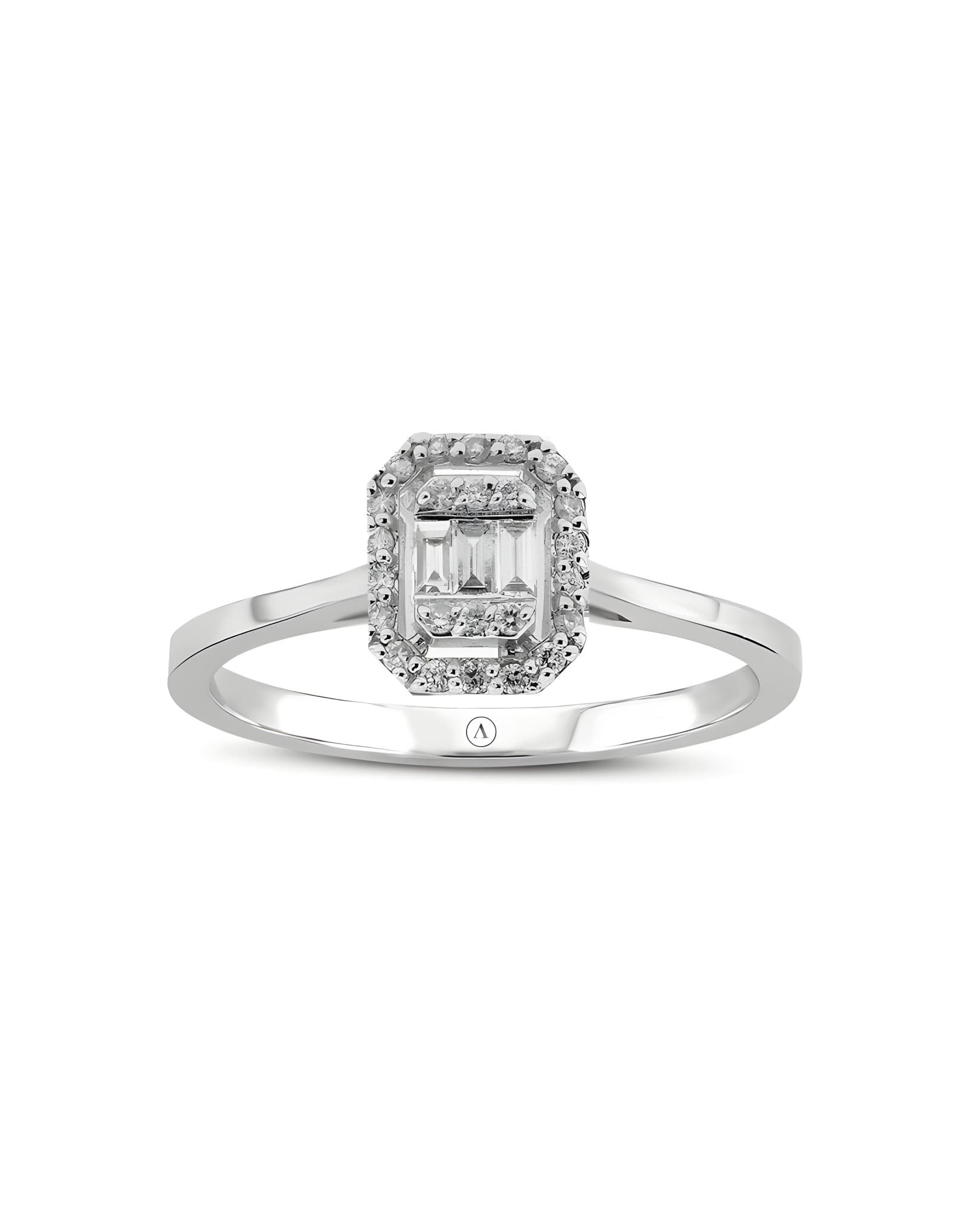 0.30ct F Rengi Baget Pırlanta Yüzük