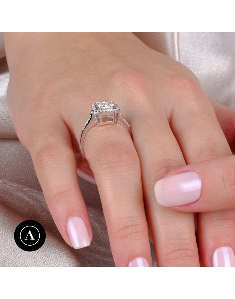 0.50ct F Rengi Baget Pırlanta