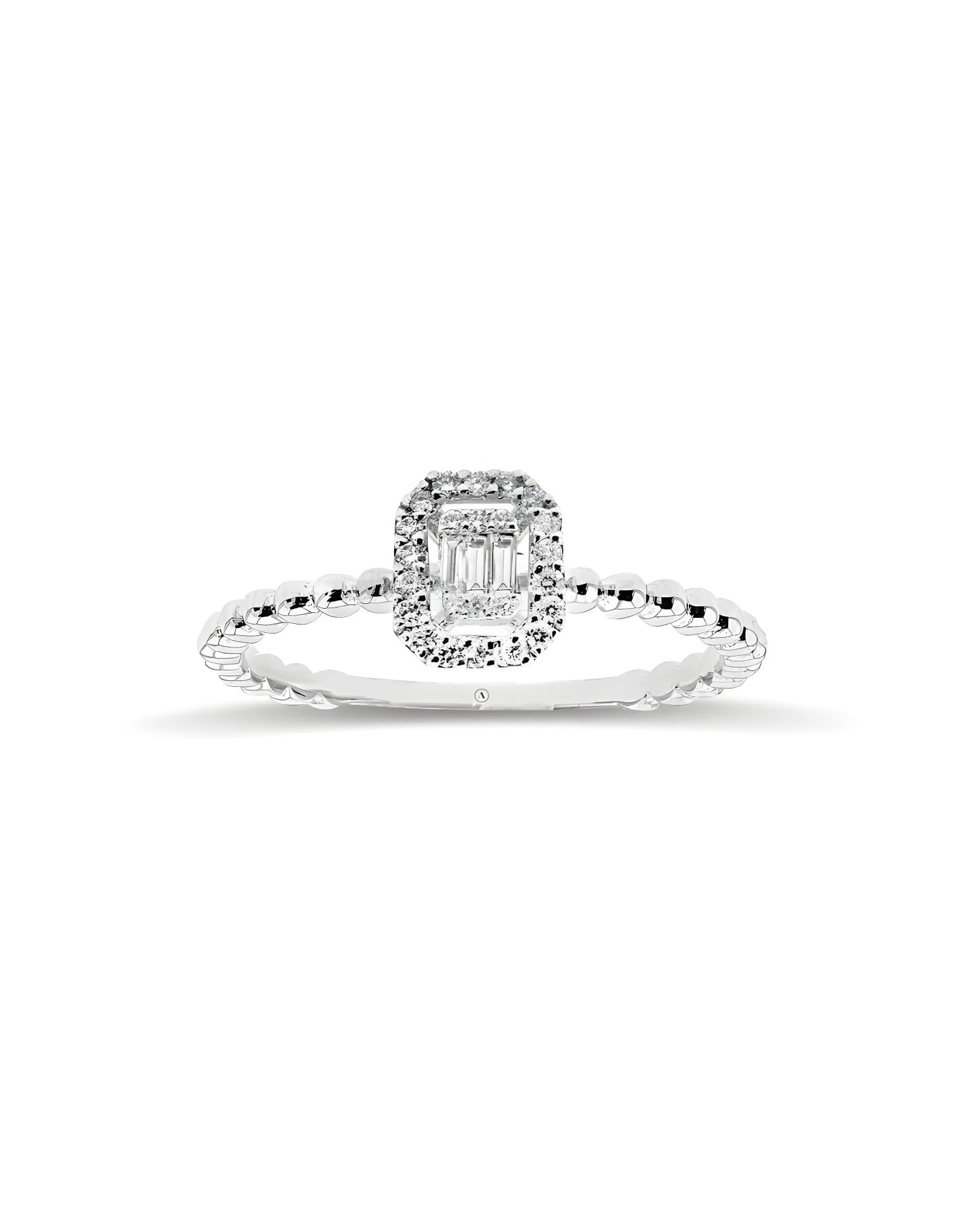 0.15ct F Rengi Baget Pırlanta Yüzük