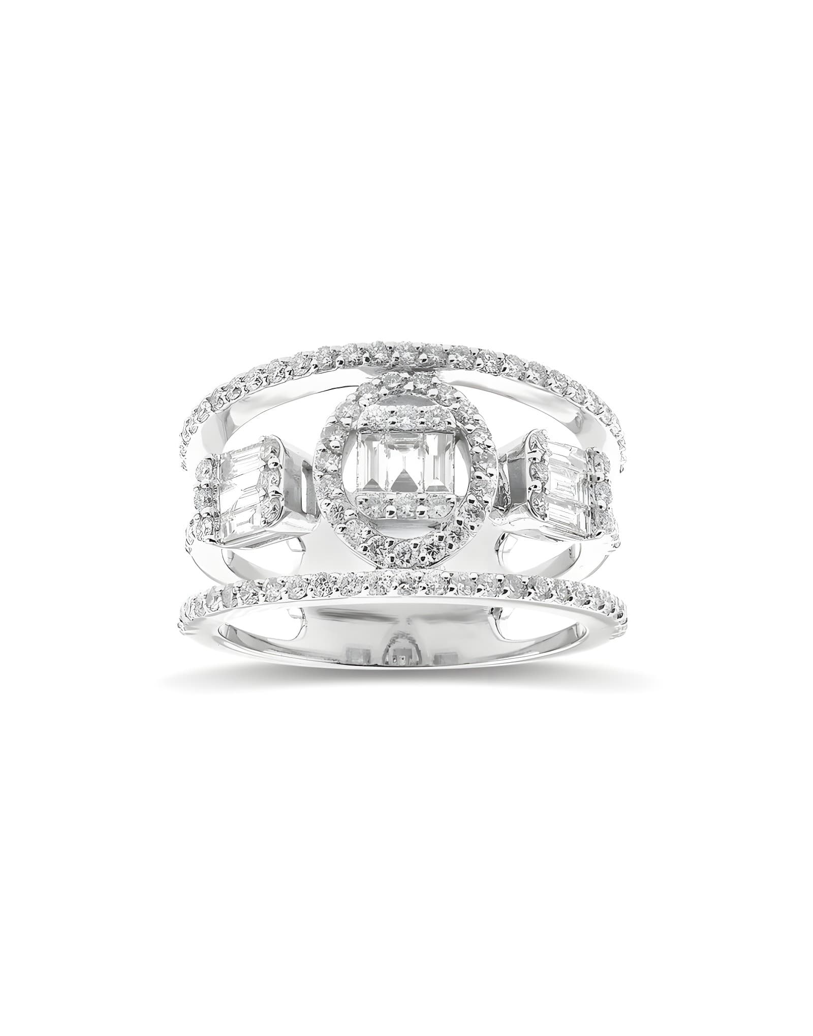 1.10ct F Rengi Baget Pırlanta Yüzük