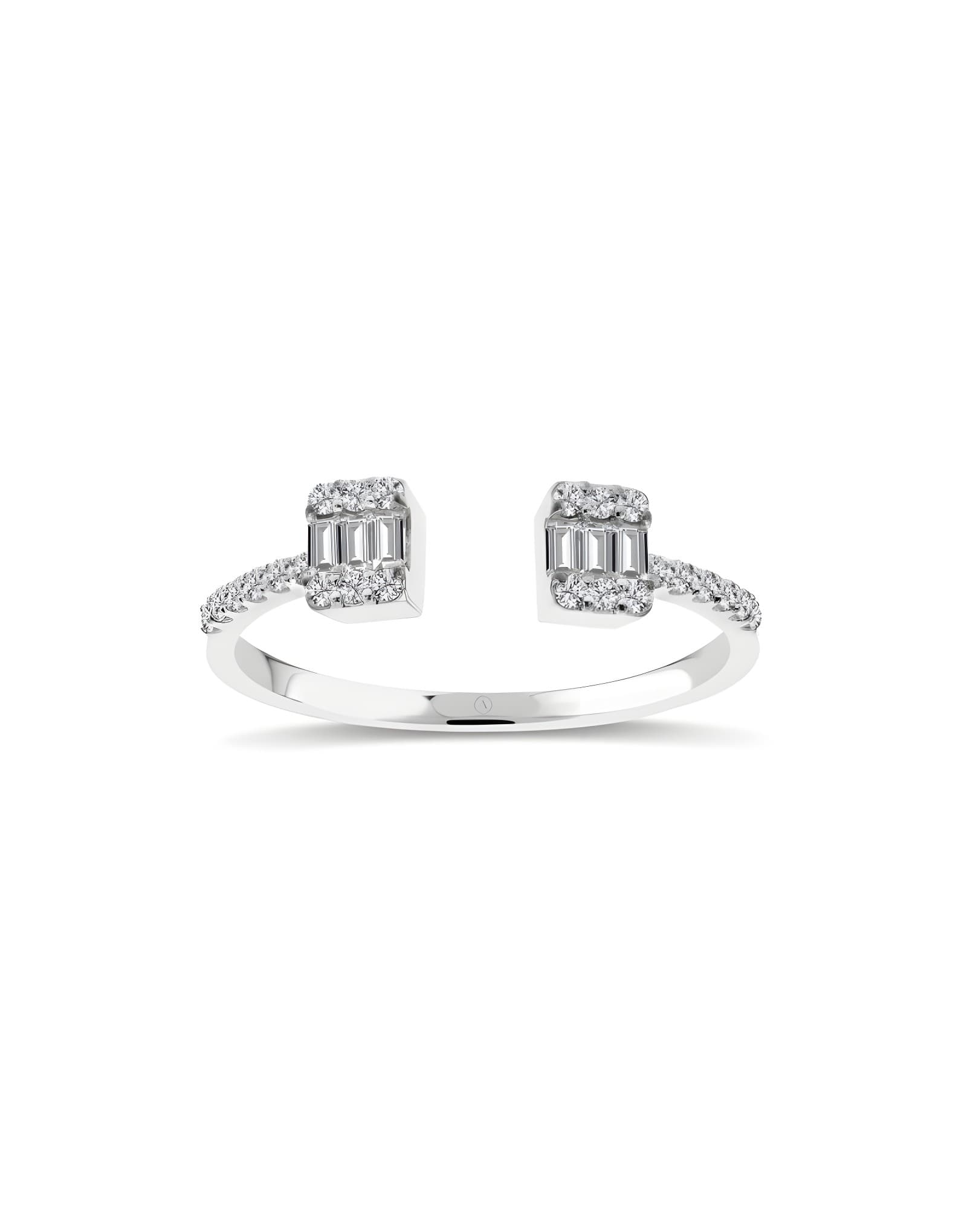 0.38ct F Rengi Twin Baget Yüzük