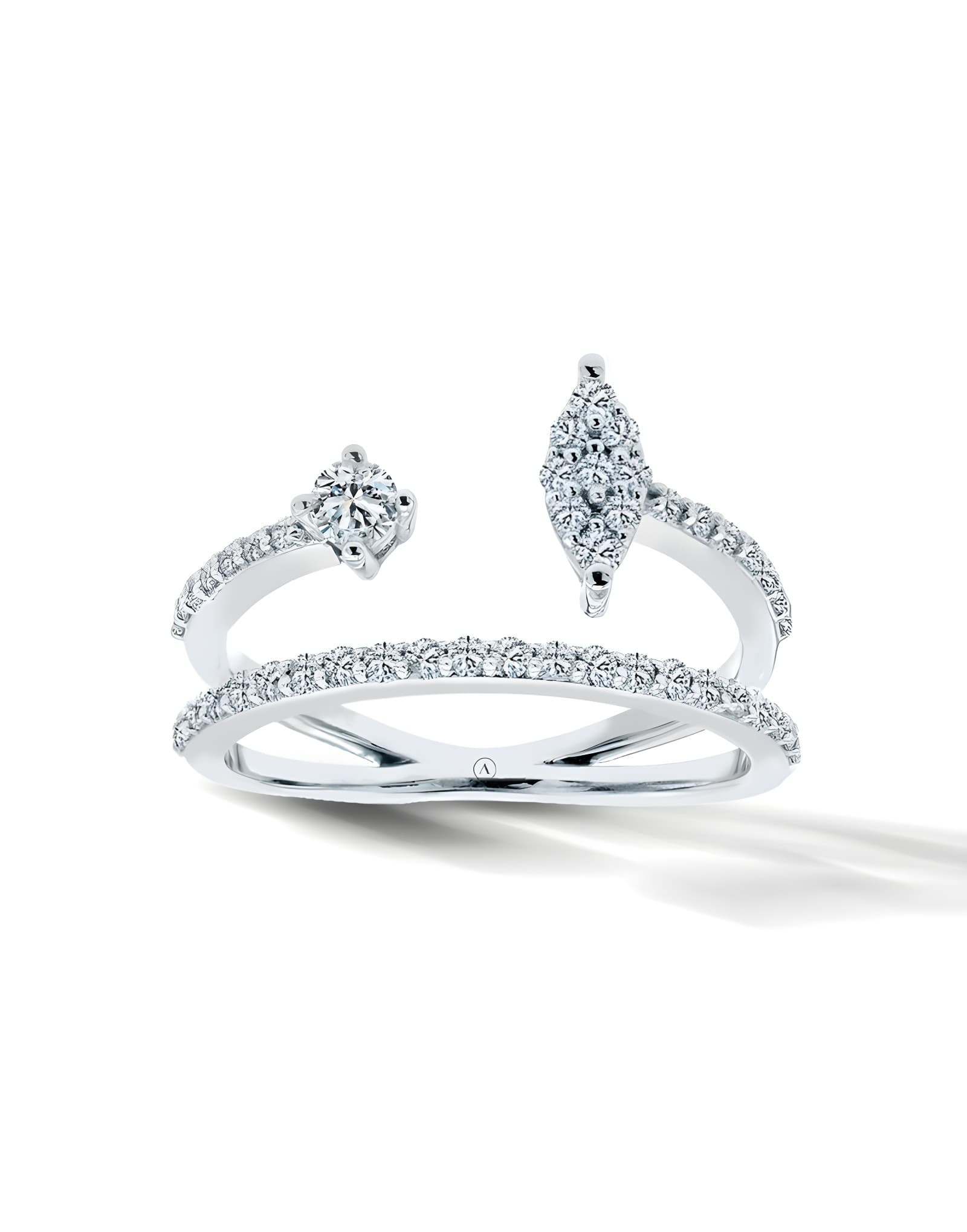 0.60ct F VS Pırlanta İkili Yüzük
