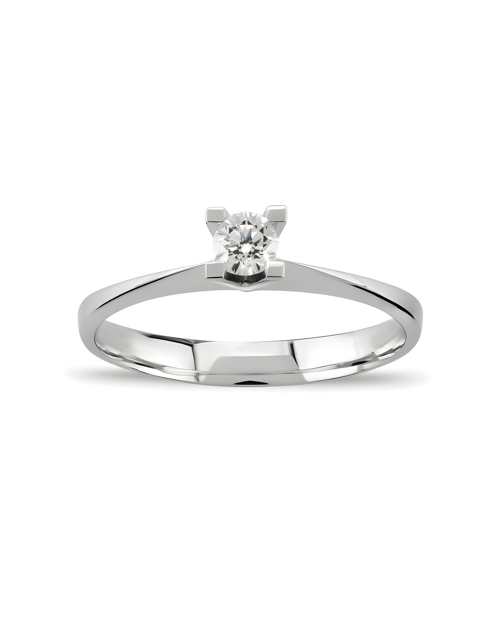 0.11ct F Rengi Pırlanta Tektaş Yüzük
