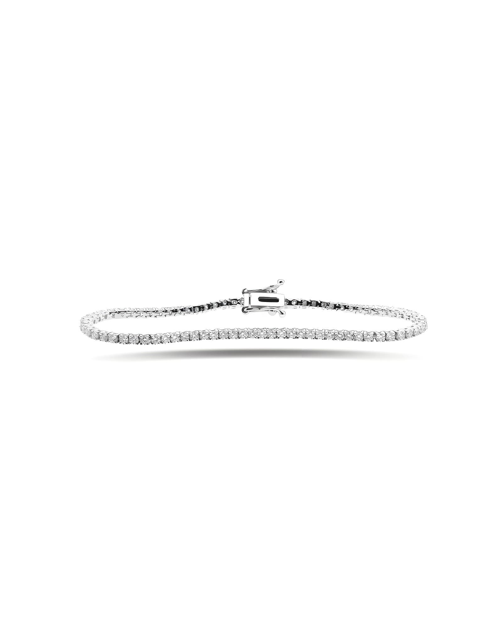 2.34ct F rengi Altın Pırlanta suyolu Bileklik