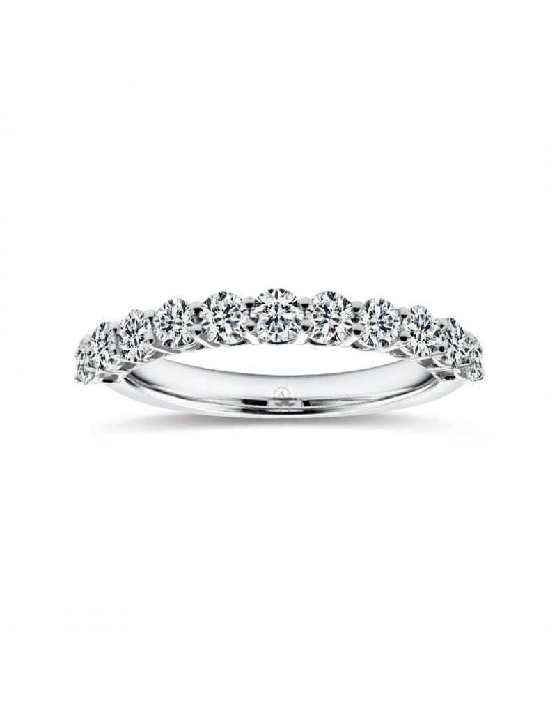 0.92ct F Rengi Pırlanta Yarım Tur Yüzük