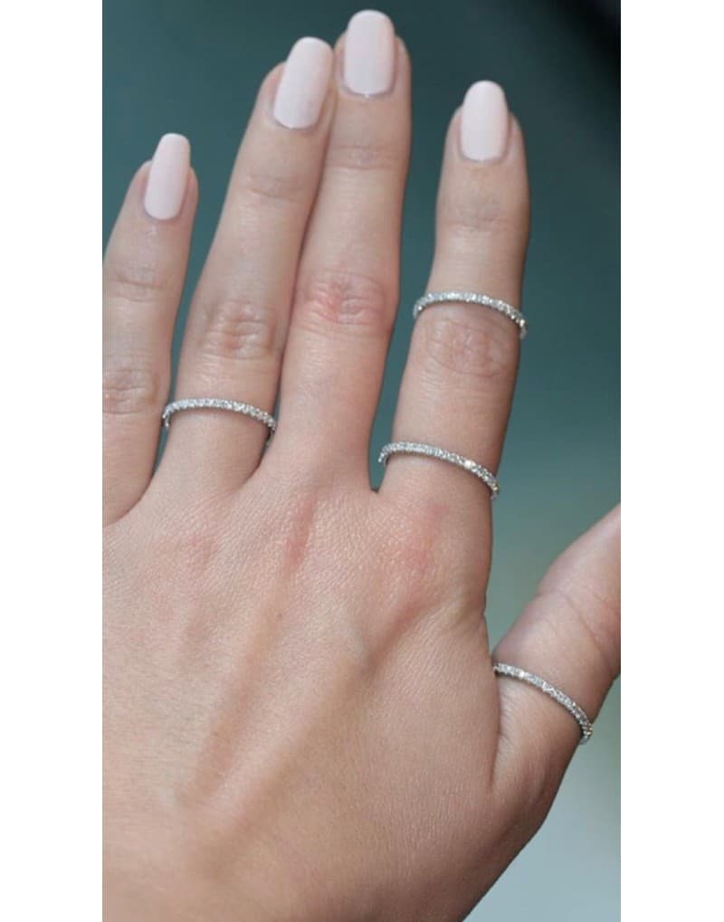 0.35ct F rengi pırlanta tamtur stil yüzük