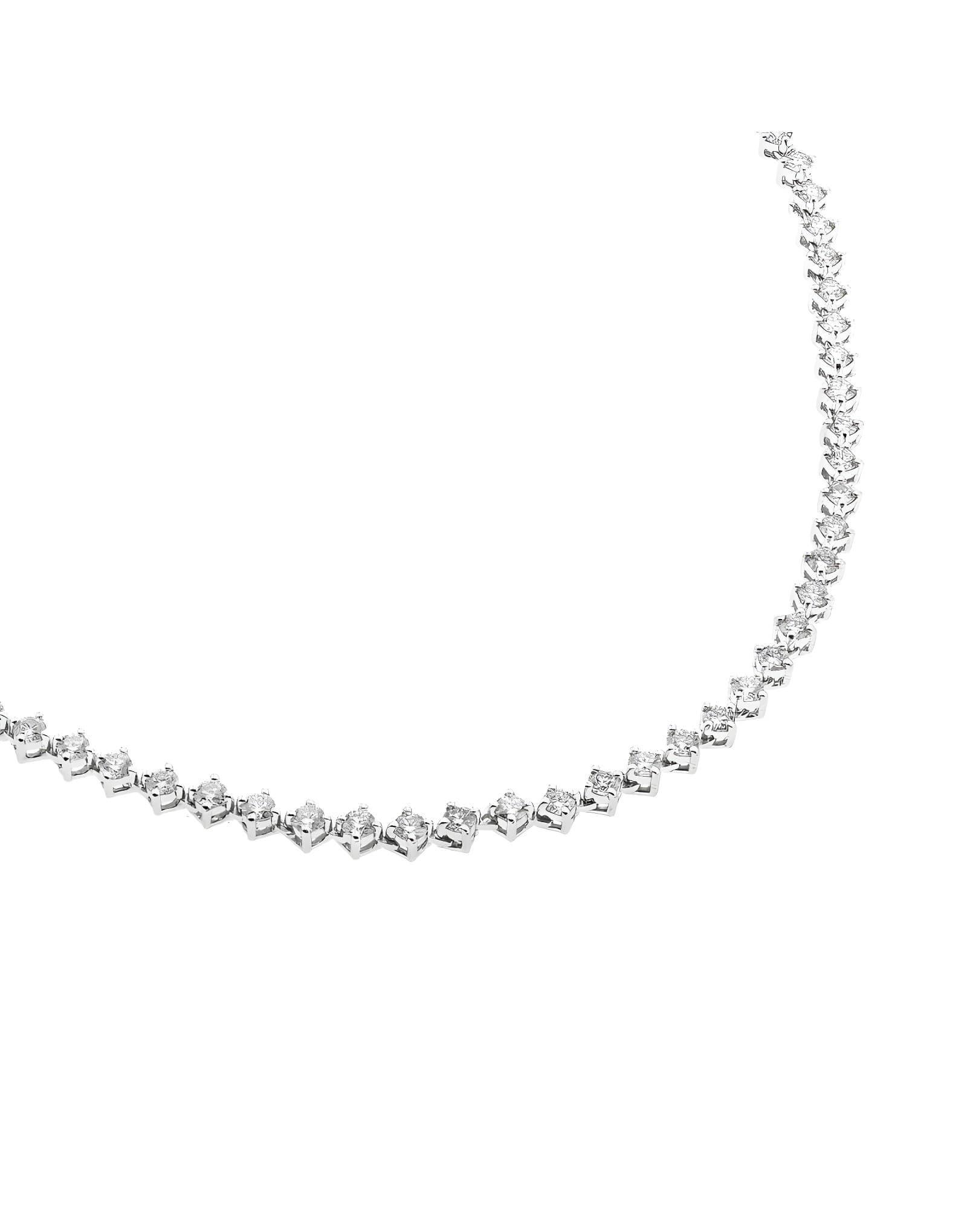 2.60ct F Rengi Tennis Choker Çapraz