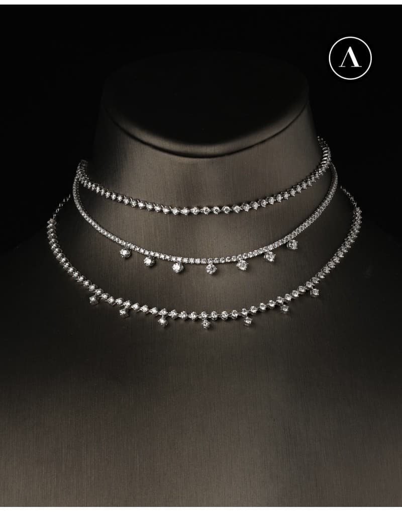 3.10ct F Rengi Sallantılı Tennis Choker