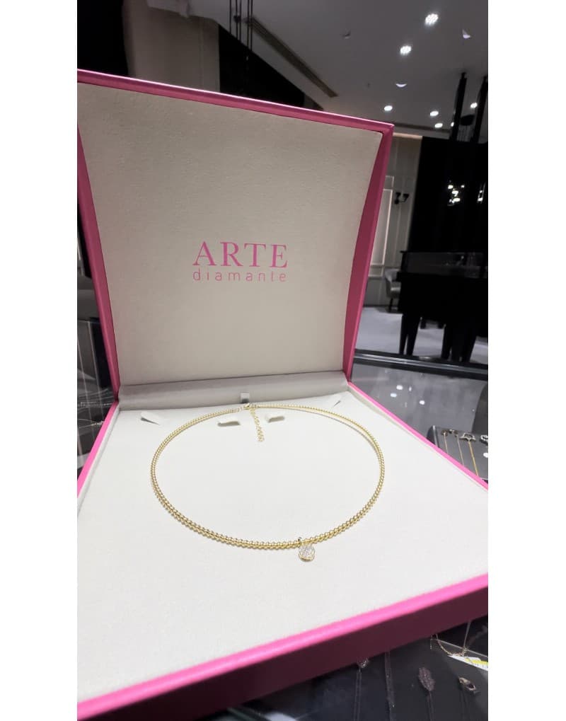 Pırlanta Sallantılı Choker