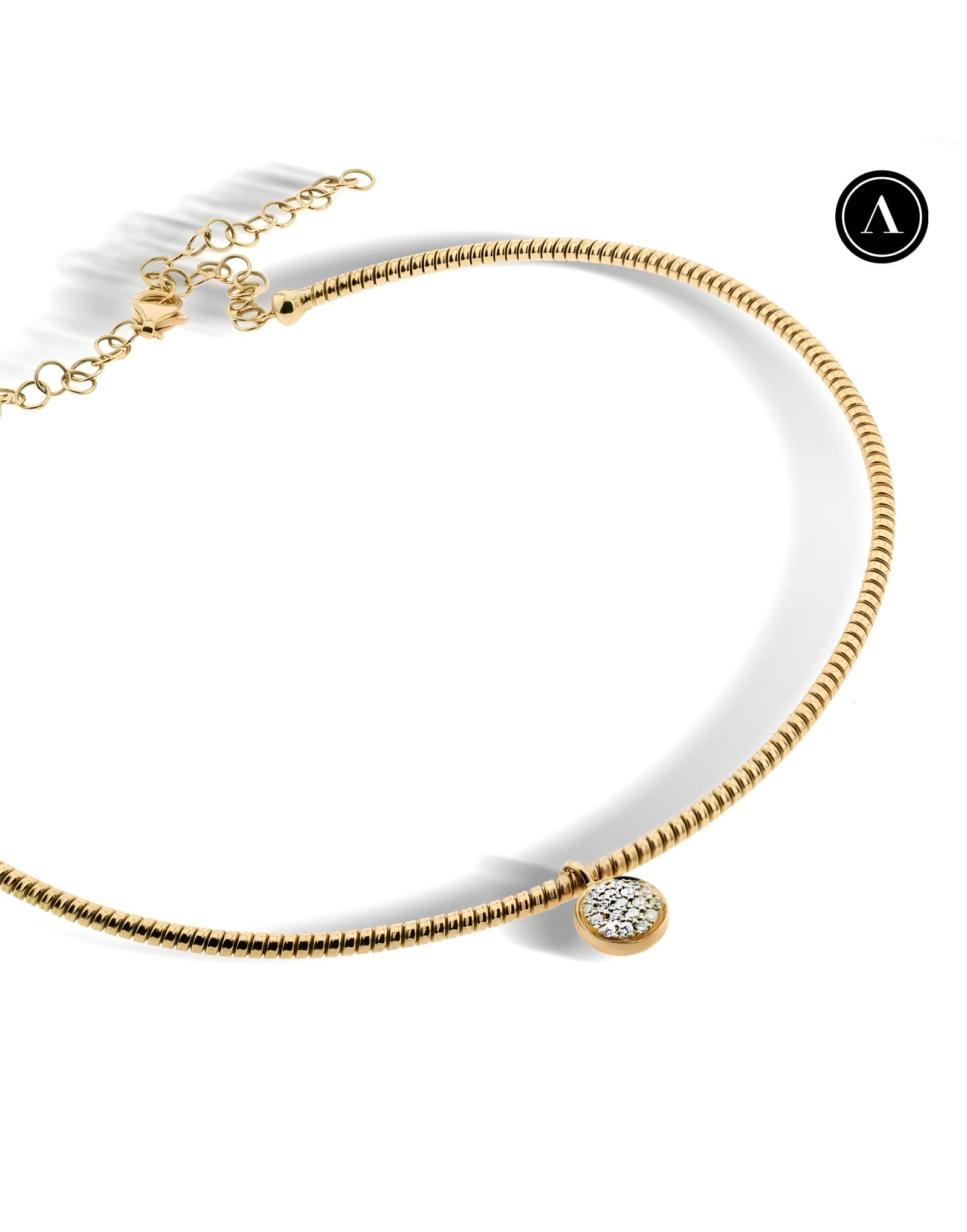 Pırlanta Sallantılı Choker