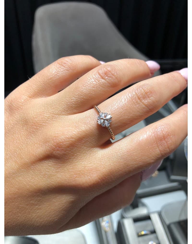 0.25ct F Rengi Günlük Stil Yüzük