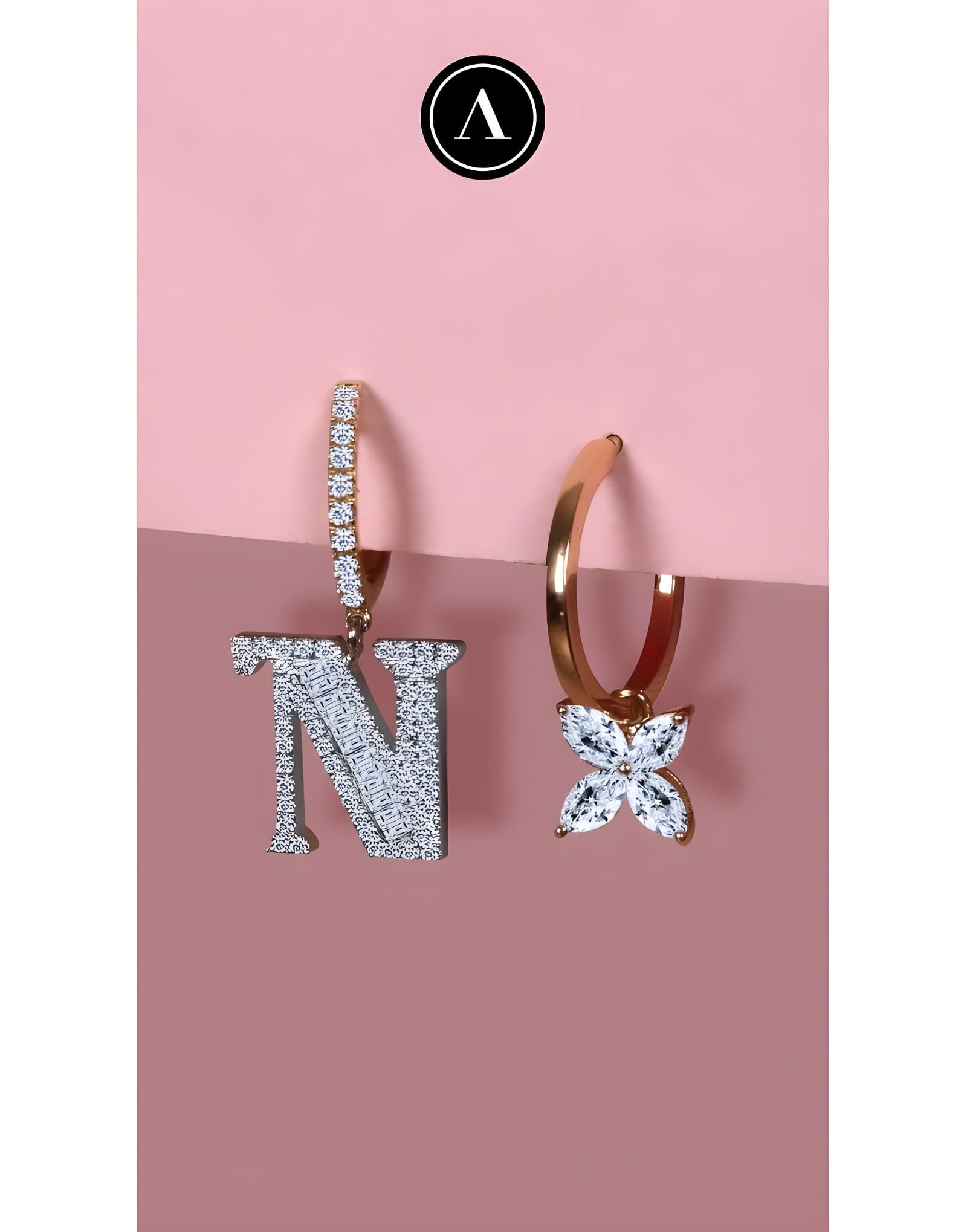 4 Markiz 0.90 ct Stil Küpe