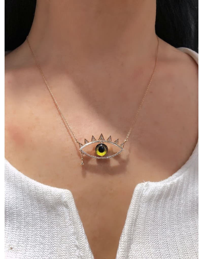 'Your Eyes' 0.40ct Pırlanta Göz Kolye
