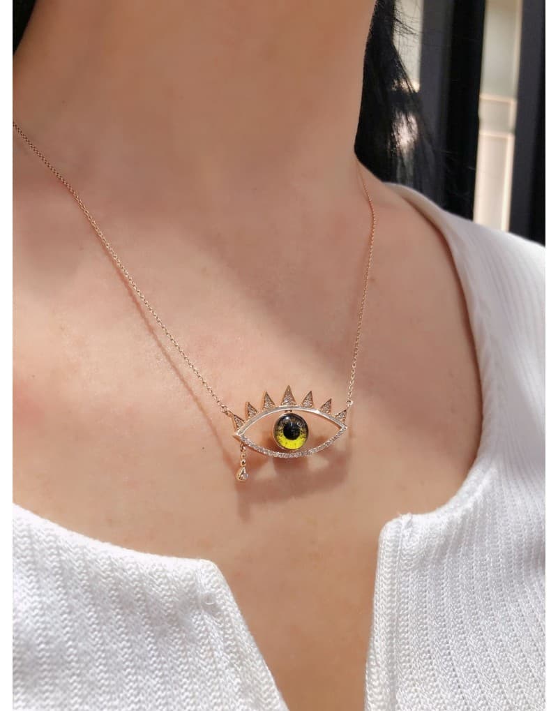 'Your Eyes' 0.40ct Pırlanta Göz Kolye