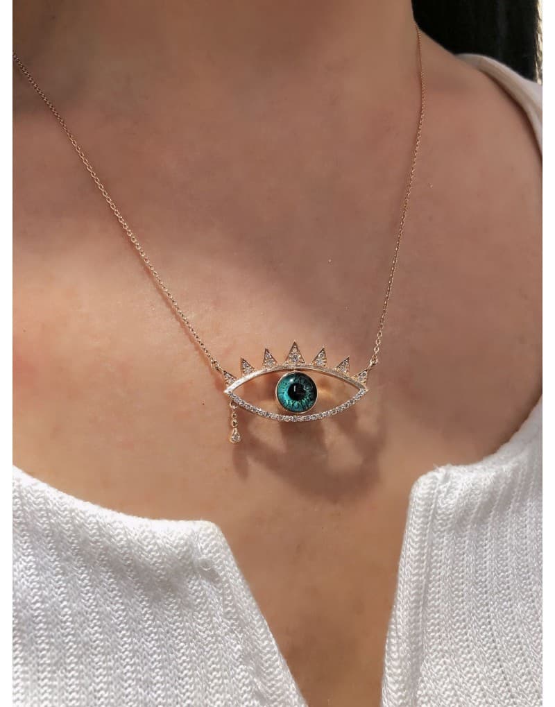 'Your Eyes' 0.40ct Pırlanta Göz Kolye