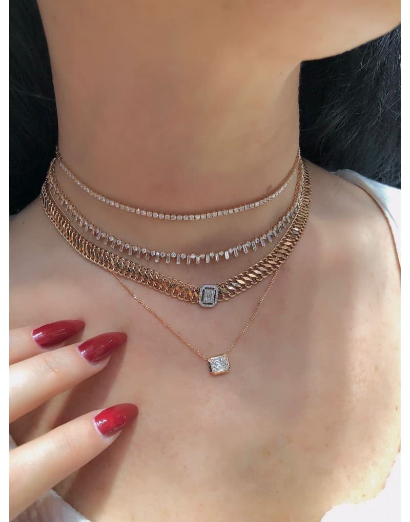 Roxanne Baguette Necklace