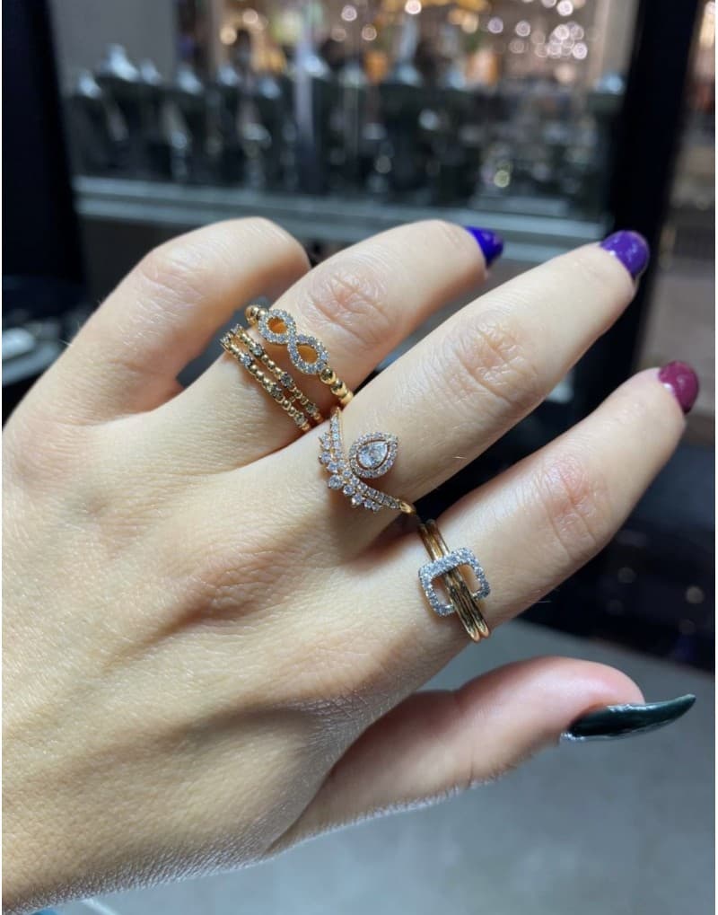Toka 0.15ct Pırlanta Günlük Stil Yüzük
