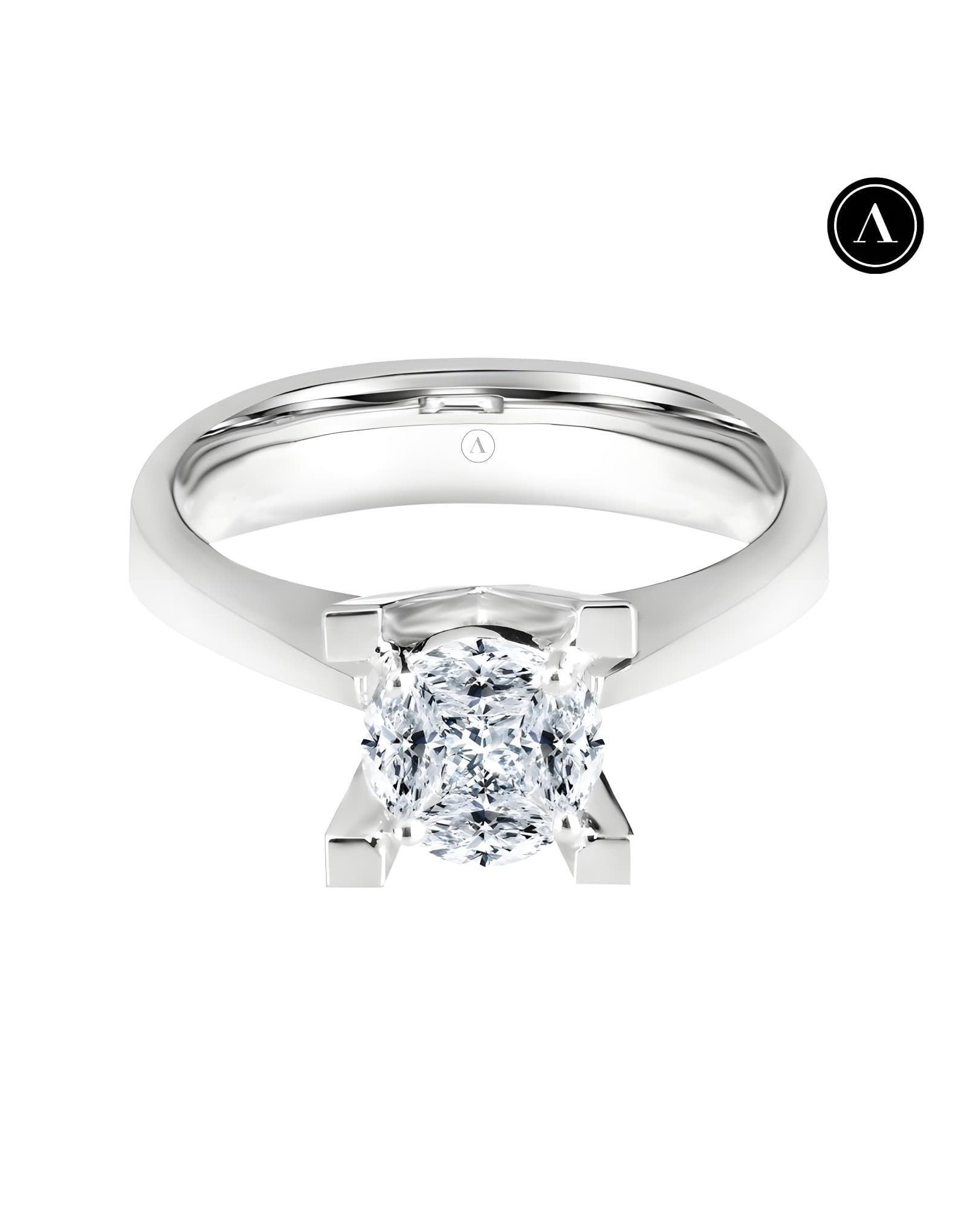 0.40ct F Rengi 1.00ct Görünümlü Tektaş Yüzük
