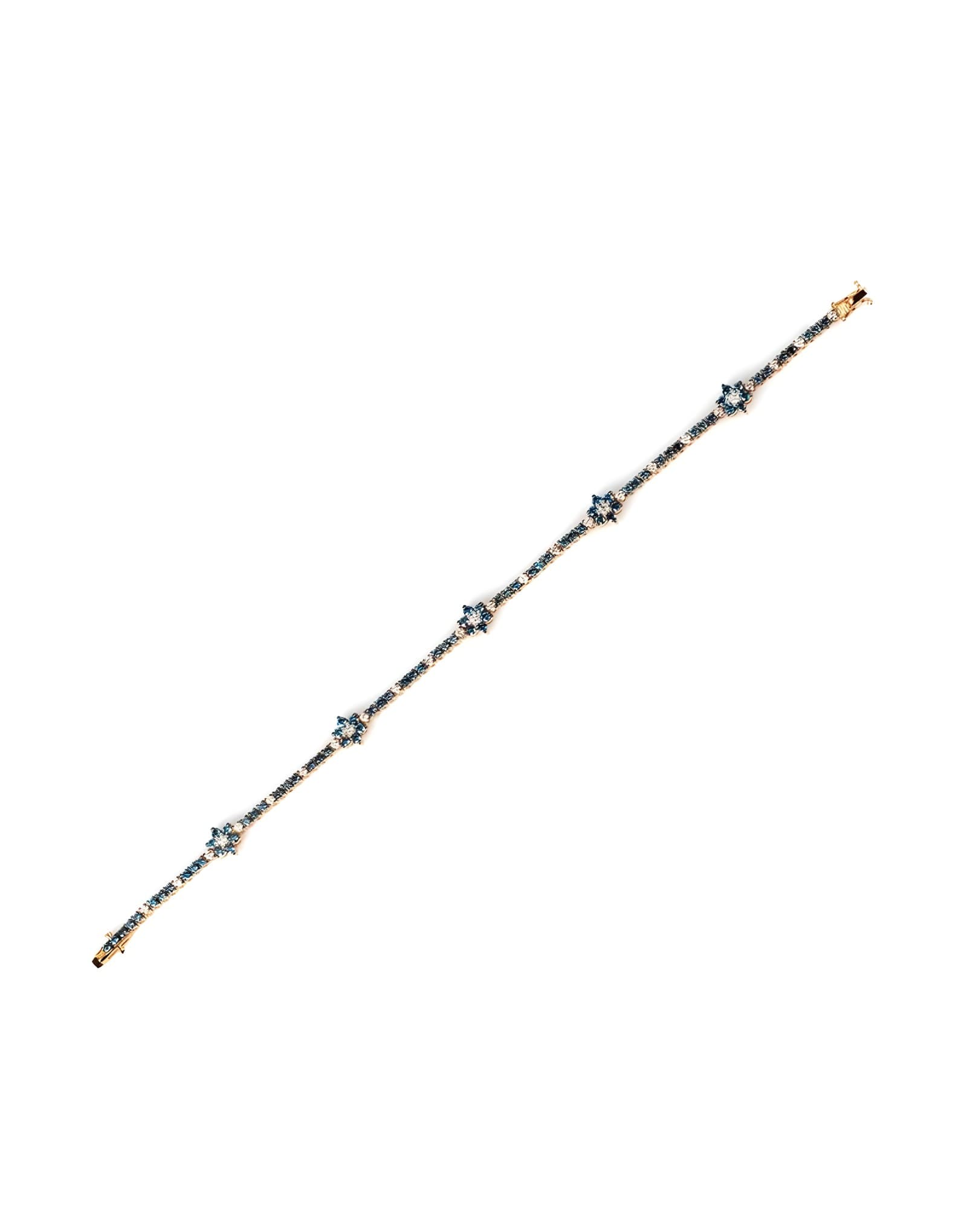 Flora Blue diamond Tennis Bracelet