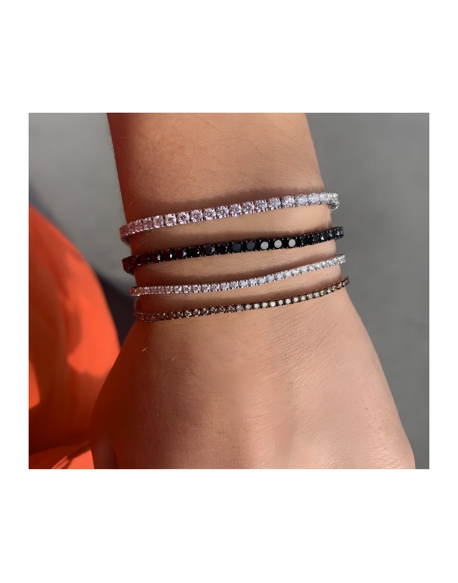 2.01ct Brown Diamond Tennis Bracelet