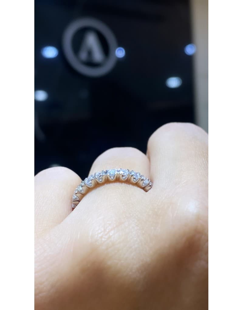 0.90ct F Rengi Pırlanta Tamtur Altın Yüzük