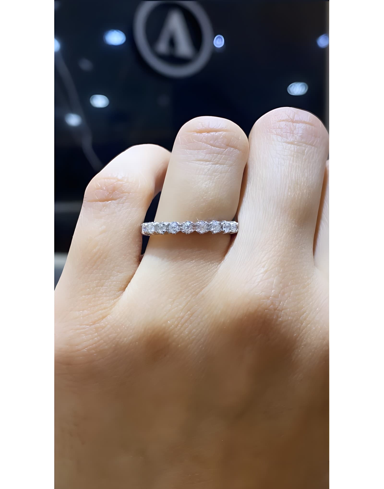 0.90ct F Rengi Pırlanta Tamtur Altın Yüzük