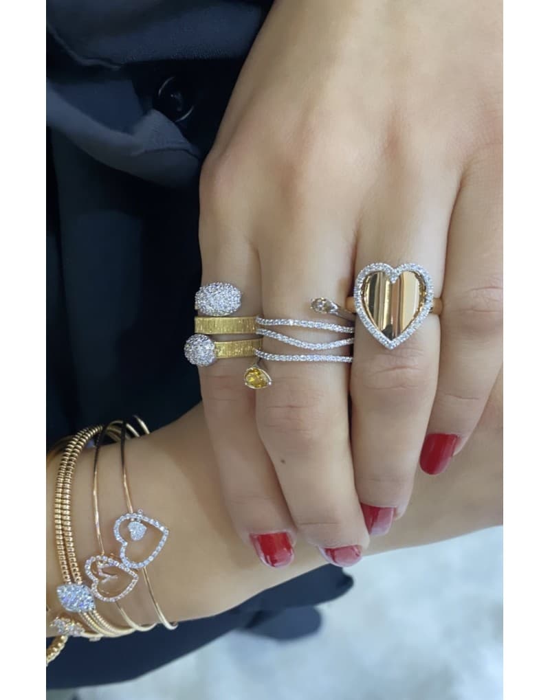 ARTE Love Heart Altın Pırlantalı Yüzük