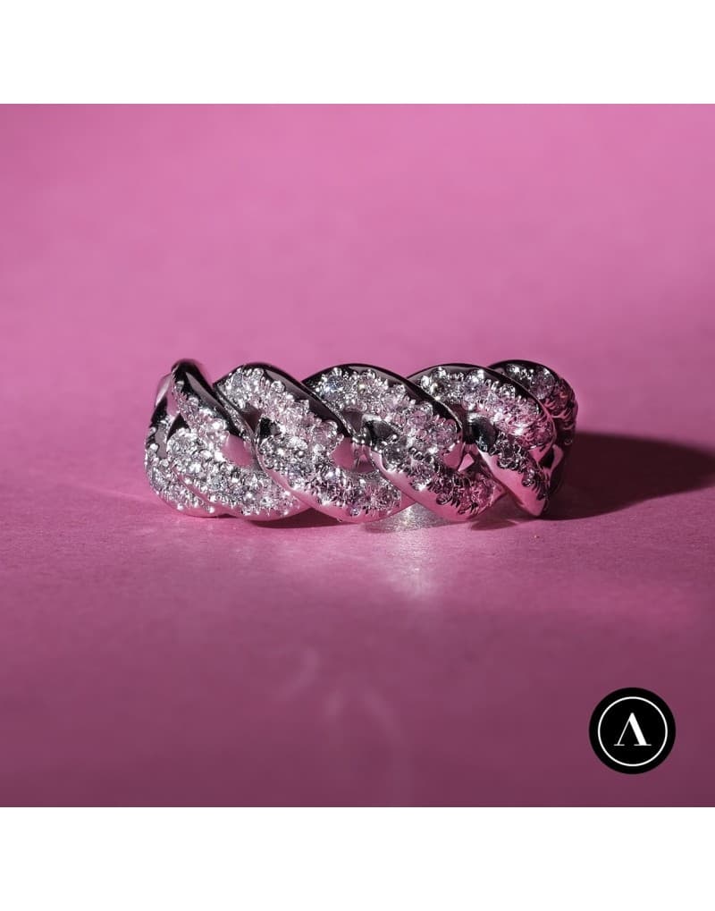 0.50ct F Rengi Pırlanta Altın Zincir Yüzük