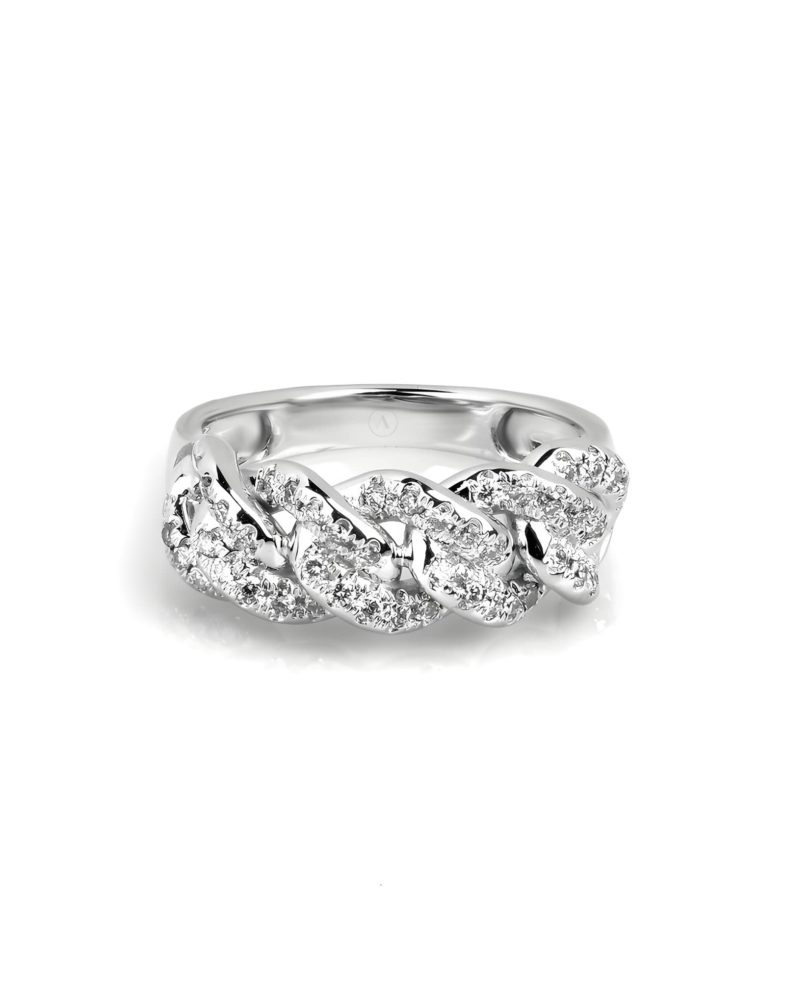 0.50ct F Rengi Pırlanta Altın Zincir Yüzük