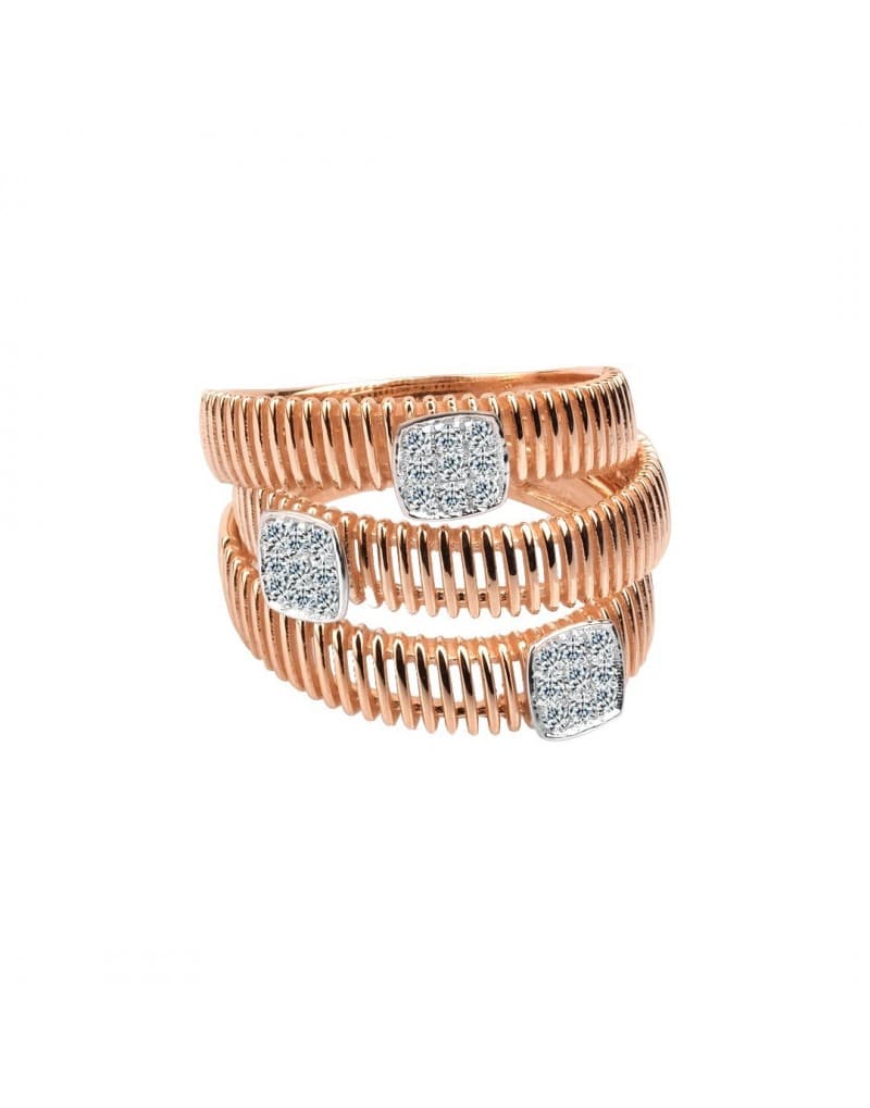 Tals Triple 0.26ct Pırlanta Altın Yüzük
