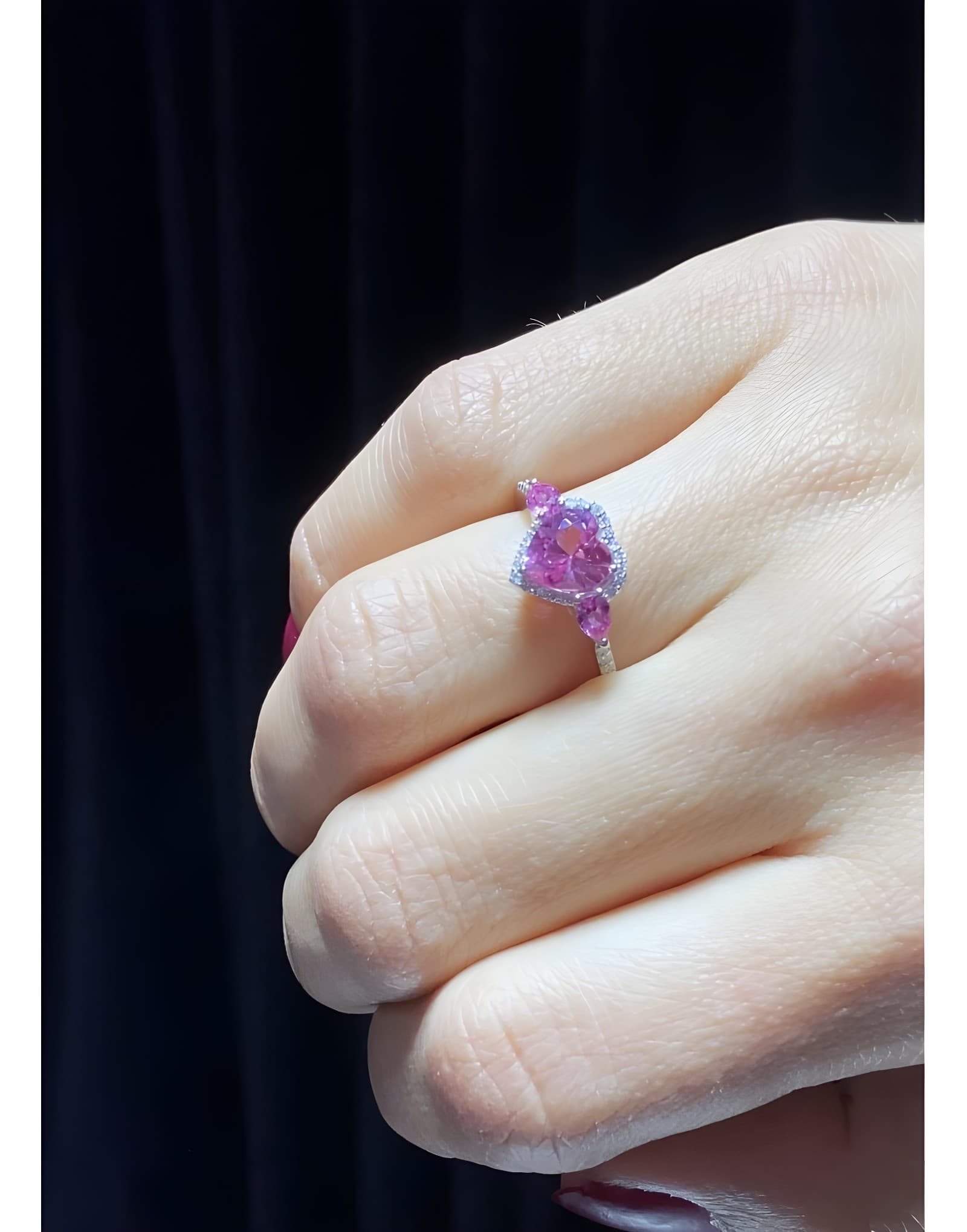 Arte Pink Safir ve Pırlanta Yüzük