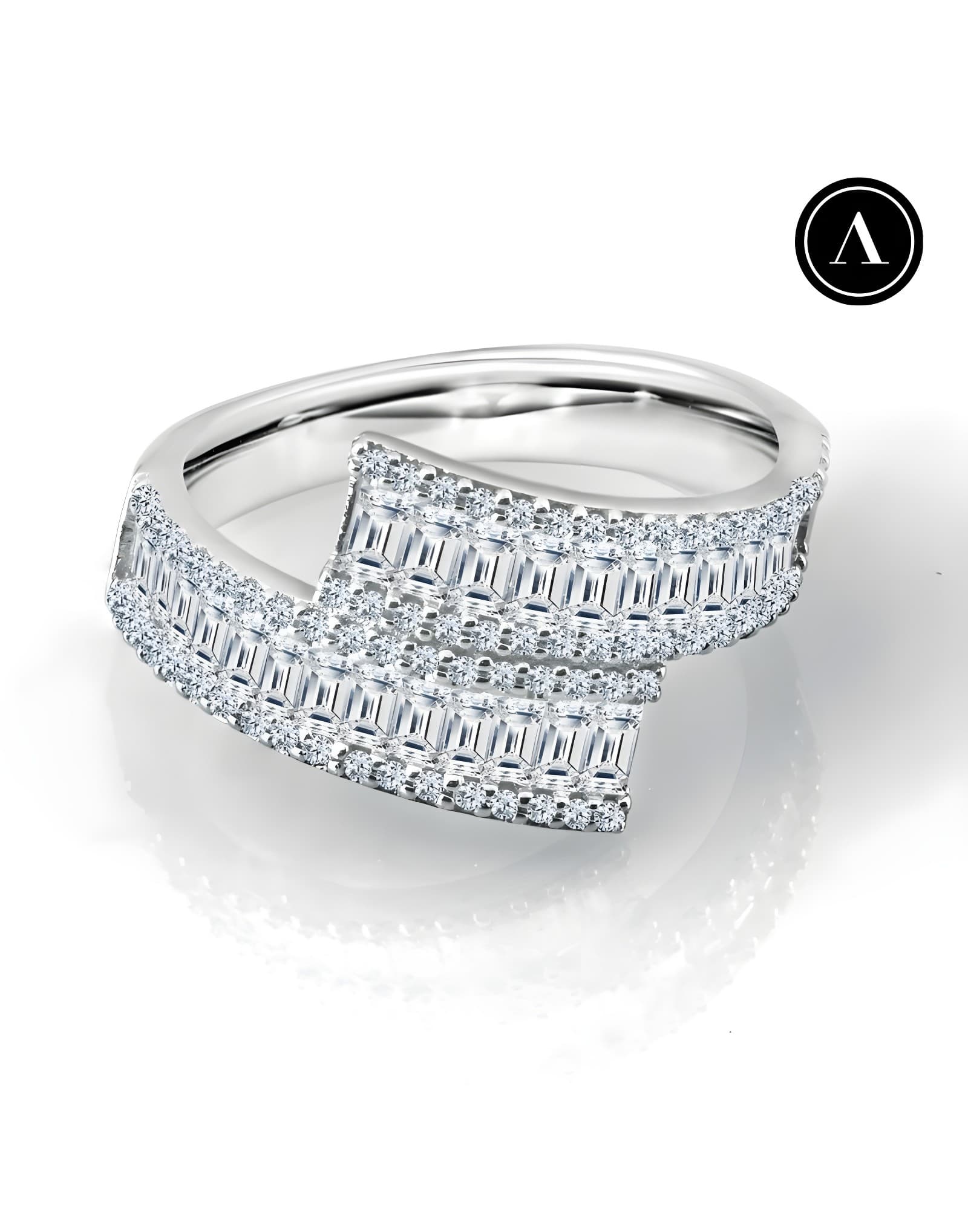 1.77ct F Rengi Baget Pırlanta Yüzük