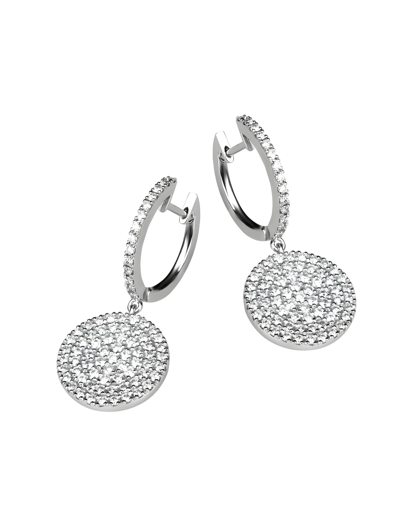 1.00ct Pırlanta Arte Style Altın Küpe