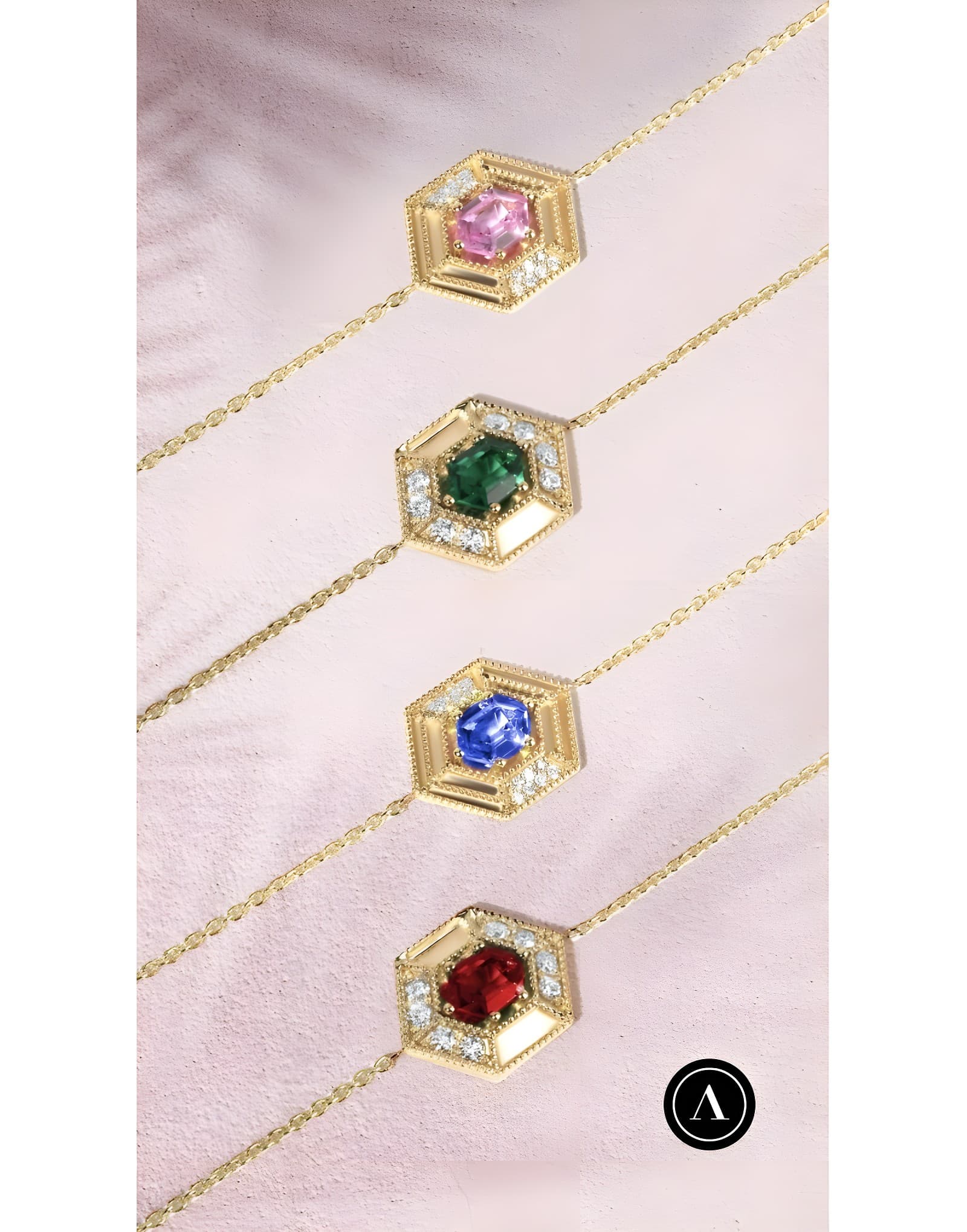 Treviso Pink Pırlantalı Altın Bileklik