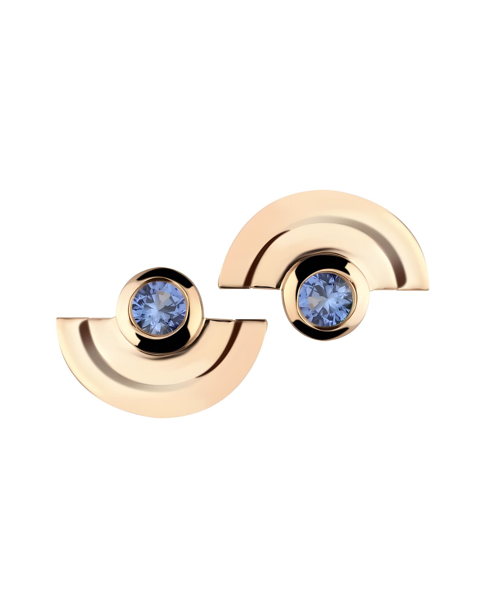 Arco Sapphire Altın Küpe