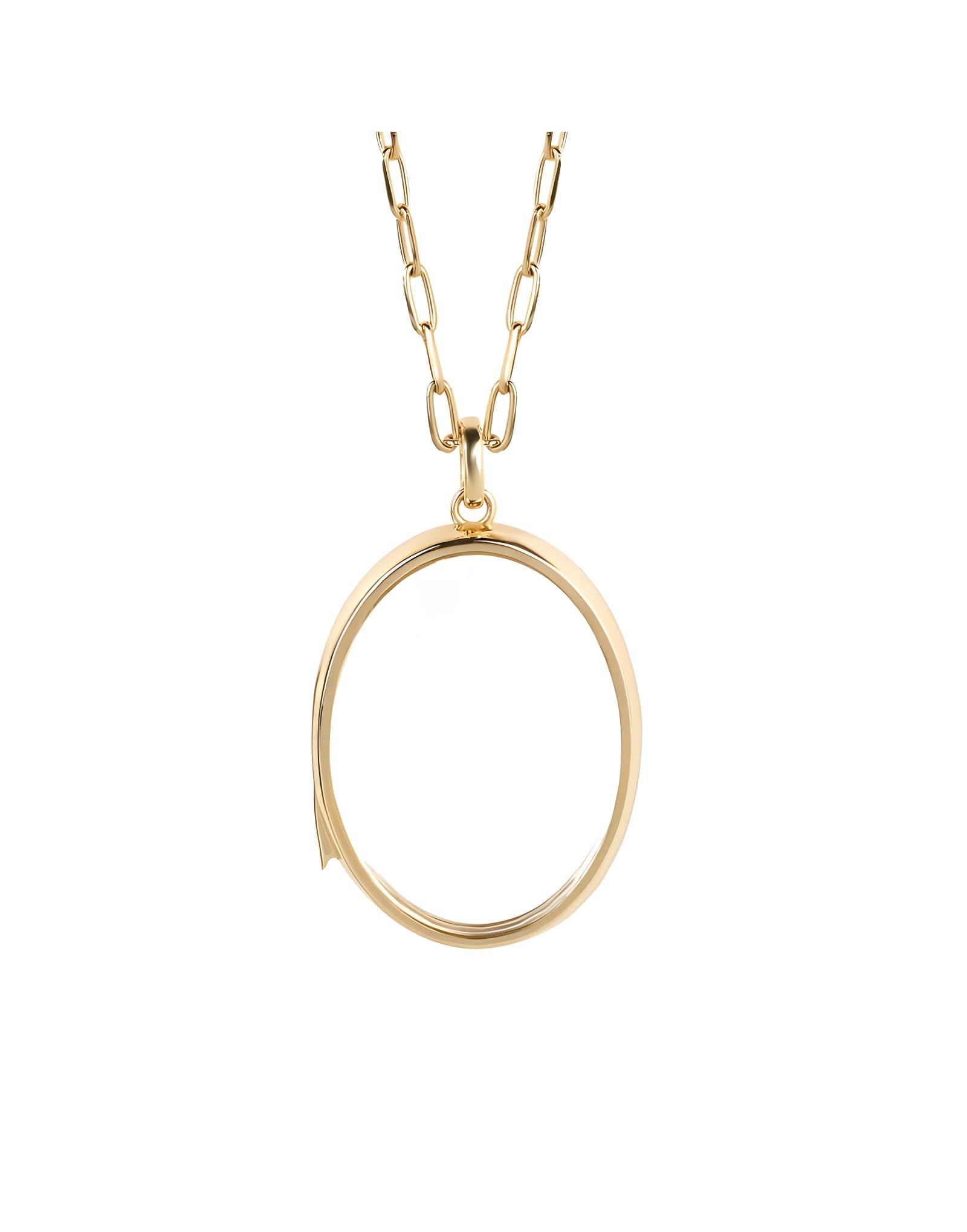 Oval Altın Kolye
