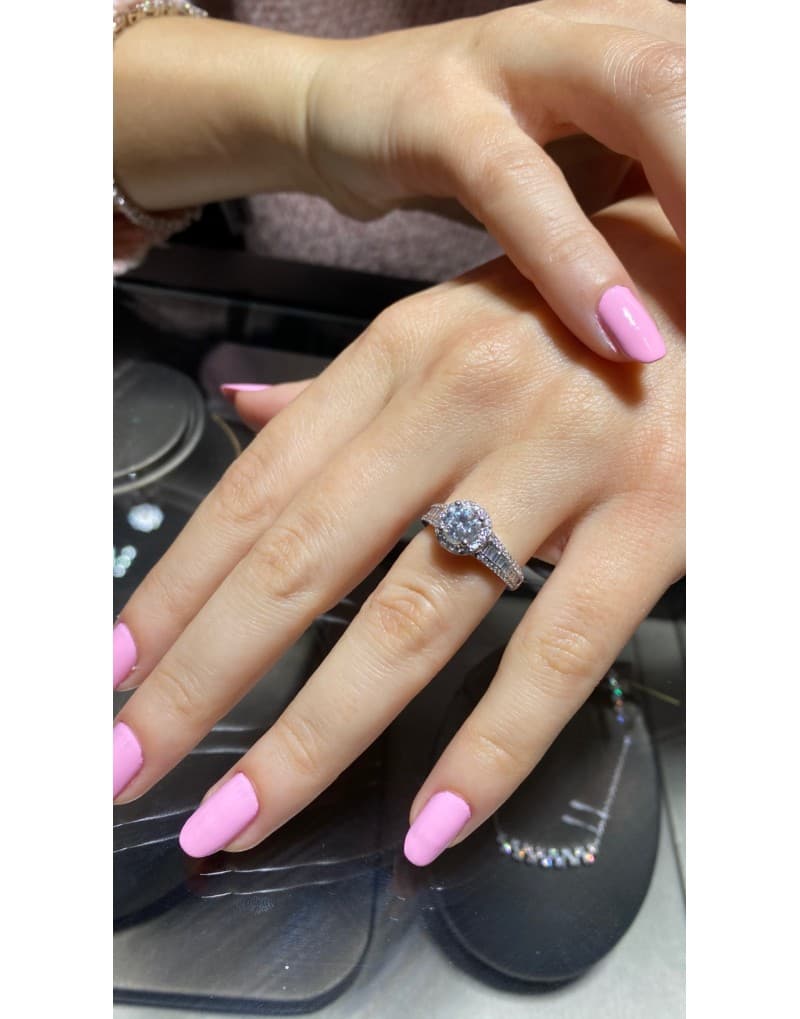 0.90ct F Rengi Baget Pırlantalı Bileklik