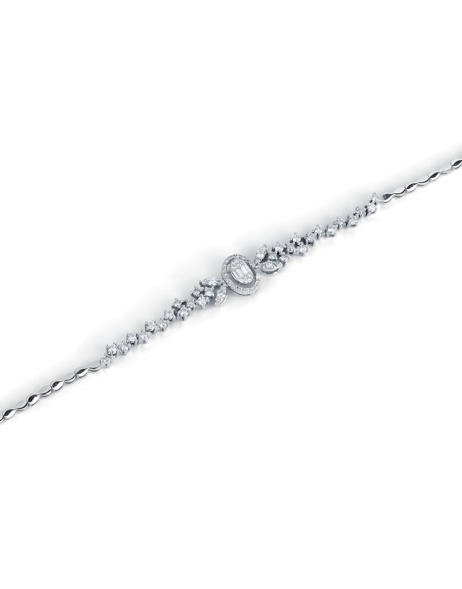 0.90ct F Rengi Baget Pırlantalı Bileklik