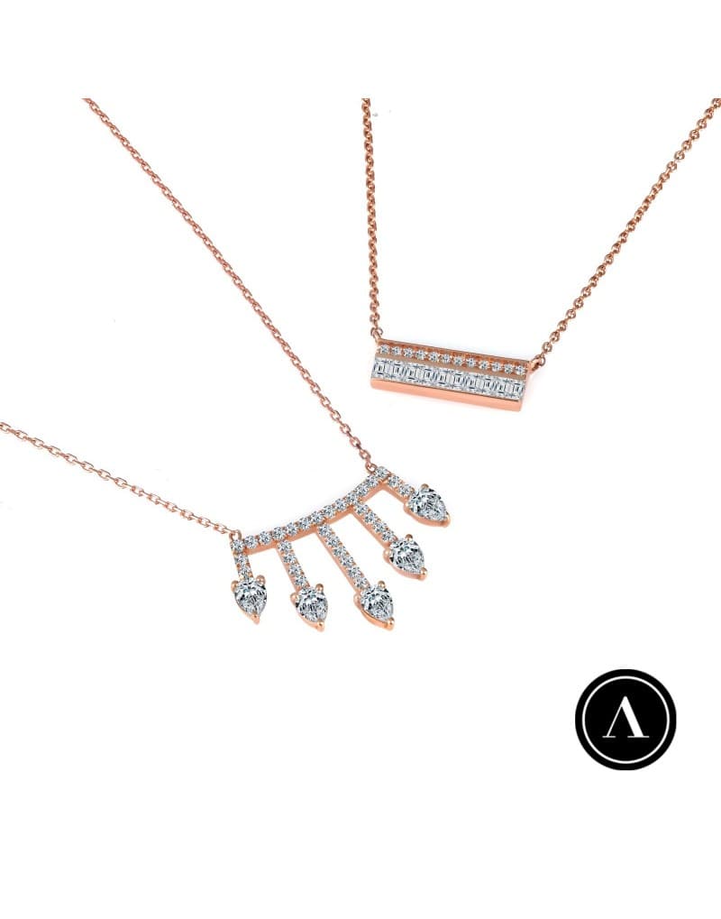 0.35ct Pırlantalı Altın Yıldız Kolye