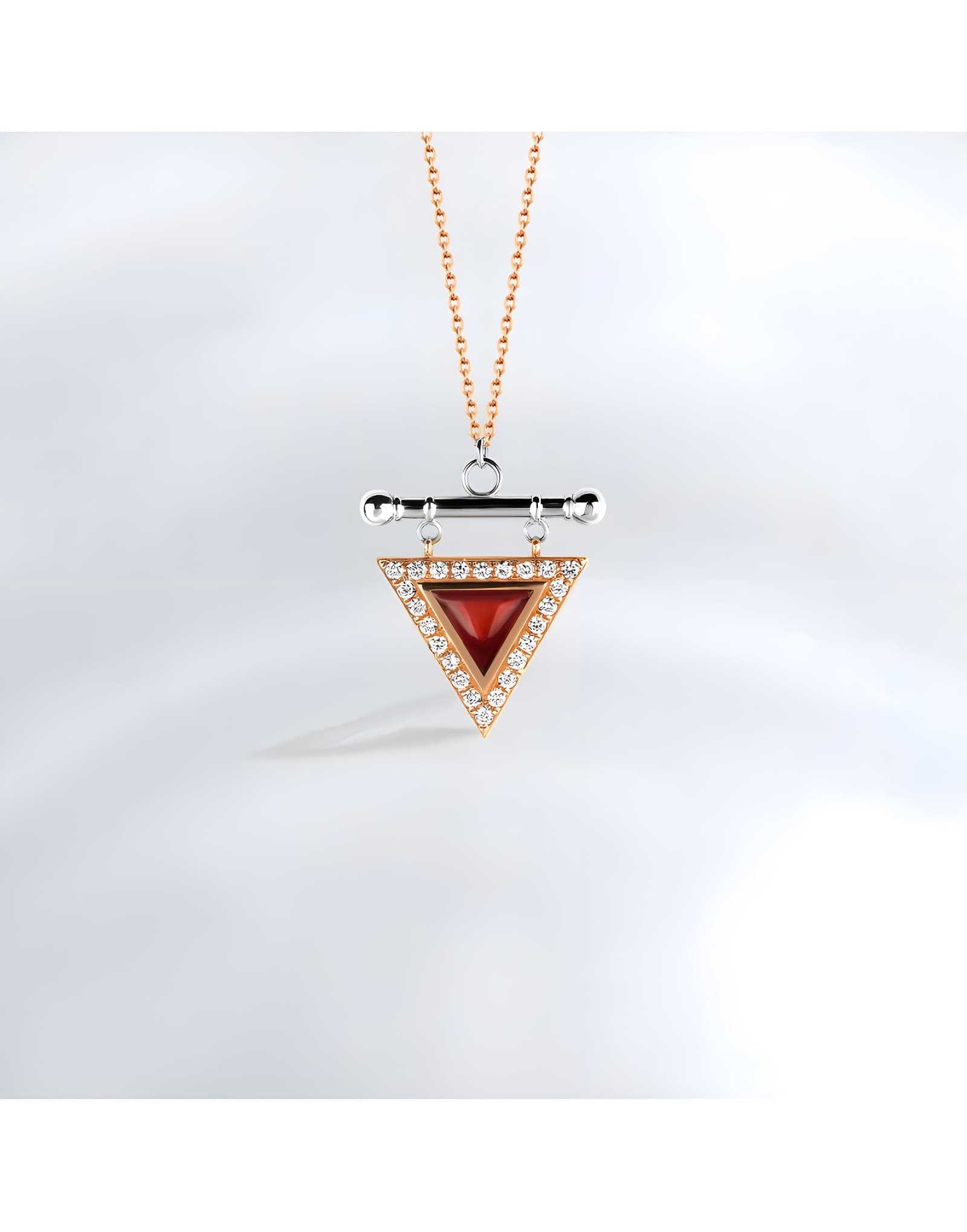 0.27ct Mineli Pırlantalı Altın Kolye