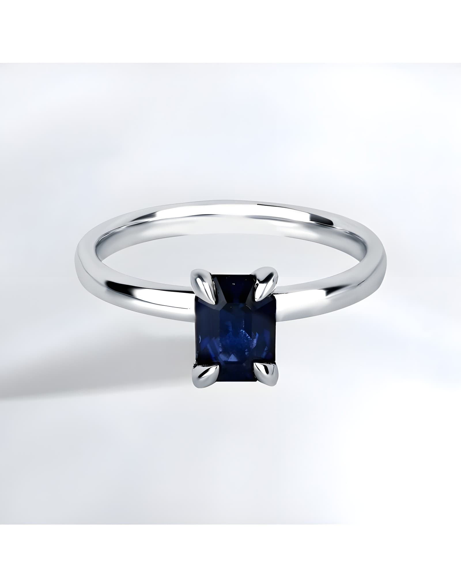 1.00ct Safir Evlilik Yüzüğü